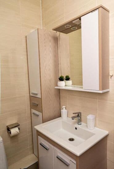 суточный дом в бишкеке: 1 бөлмө, Душ кабинасы, Жаздык, жууркан-төшөк каптары, Кондиционер — 29