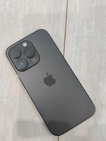 j1 2016: IPhone 14 Pro, Б/у, 128 ГБ, Black Titanium, Кабель, 77 % — 1