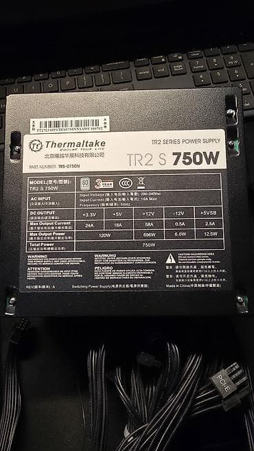 Блок питания, Б/у, Thermaltake, 750 Вт, 80 Plus, 750 Вт — 4