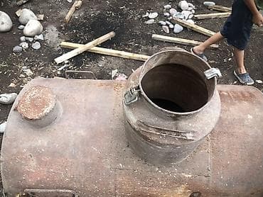 Дом и сад: •Металлическая бочка‑котёл для воды или чего угодно . •бочка в — 5