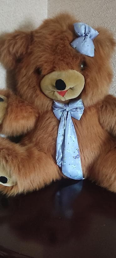 Үй сааты: Большой плюшевый медведь - Цвет: тёплый рыжий/карамельный - Материал — 2