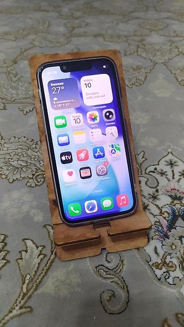 IPhone 13 mini, Б/у, 128 ГБ, Черный, Чехол, Кабель, 99 % at lalafo.kg IPhone 13 mini, Б/у, 128 ГБ, Черный, Чехол, Кабель, 99 %