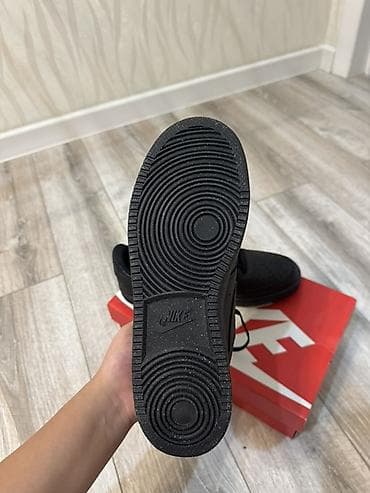 nike react: Nike Court Vision Low, артикул DH - Цвет: полностью черный — 4