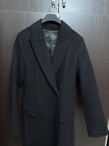 купить кошелек женский недорого: Женское длинное пальто в стиле минимализм, черного цвет Новое — 3