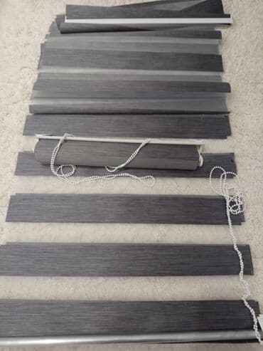 держатели для пододеяльника: Рулонные шторы «день‑ночь» (зебра), серый графит. 2 шт Размеры ширина — 3