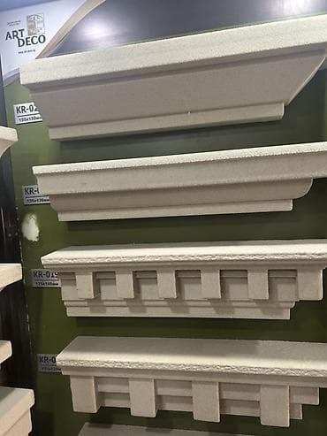 карниз настенный: Фасадные карнизы/наличники ART DECO - Архитектурные элементы для — 1