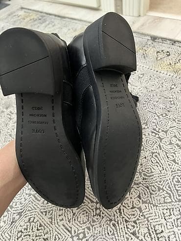 сапоги женские: Высокие женские ботинки/сапоги на шнуровке, черные. - Дизайн: высокая — 4