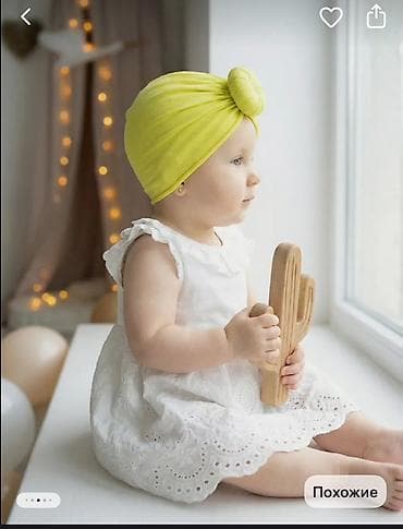 суннот кийимдер: Детский тюрбан-чалма из натурального хлопка (кулир) - Материал: 100% — 1