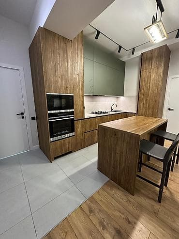 Квартиры: 2 комнаты, 61 м², Асанбай мкр Элитка, 6 этаж, Дизайнерский ремонт — 2