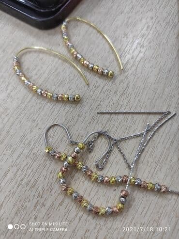 Ювелирные изделия: Италия Эксклюзив Серебро покрыто желтое золото пробы 925 Есть доставка — 9