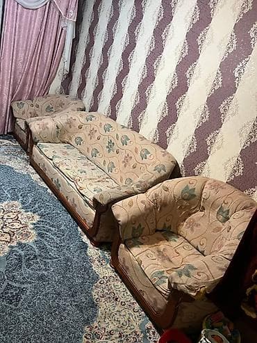 Комплект мягкой мебели, цвет - Бежевый