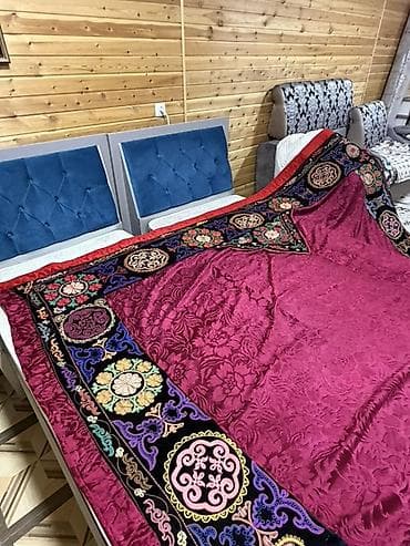 Одеяла и пледы: Туш кийиз.Большое декоративное покрывало с национальной вышивкой - — 5