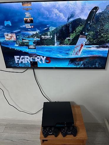 пл: Sony PlayStation 3 (Slim) + 2 беспроводных геймпада DualShock 3. 65 — 2