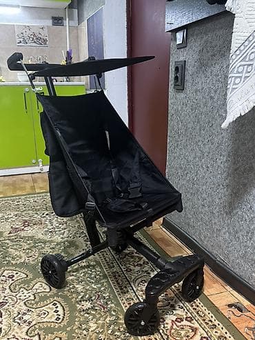 Коляскалар: Прогулочная коляска-трость (легкая и компактная) - Цвет: черный - — 2