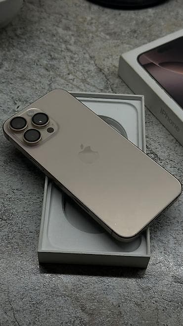 pixel 9a: IPhone 16 Pro Max, Б/у, 512 ГБ, Desert Titanium, Коробка, 89 % — 2