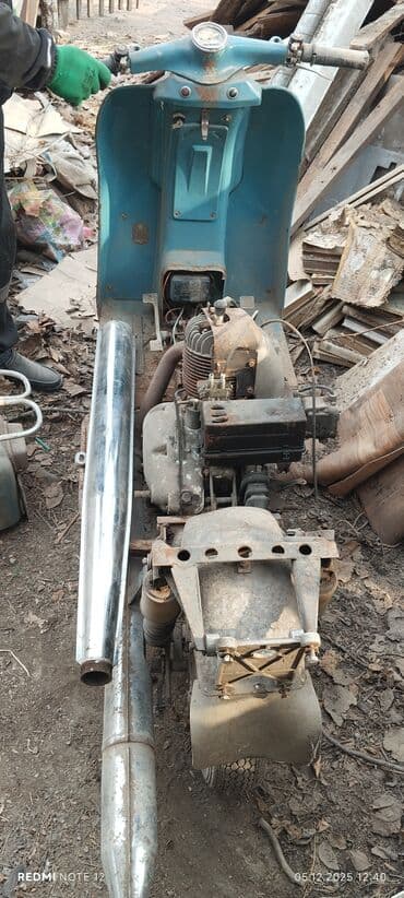 электро мотоцикл бу: Мотороллер "ТУРИСТ" СССР раритет под проект восстановления — 5