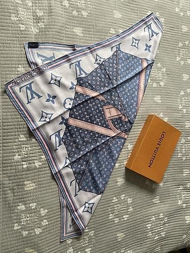 luis vitton: Оригинальный платок Louis Vuitton из шёлка - Материал: 100% шёлк — 3