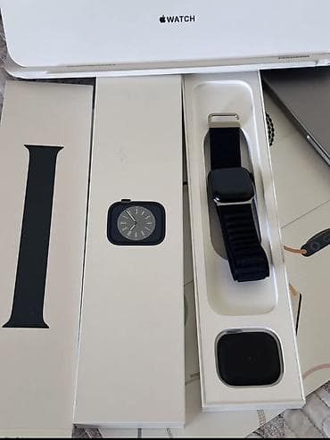 Apple Watch: Apple Watch Сериус 8 в комплекте с фирменной упаковкой. АКБ-87 он — 1