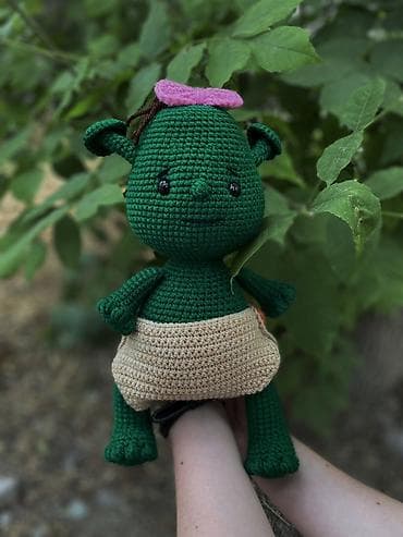 грей: Вязаная крючком игрушка-Фелиция 🩷 — 1