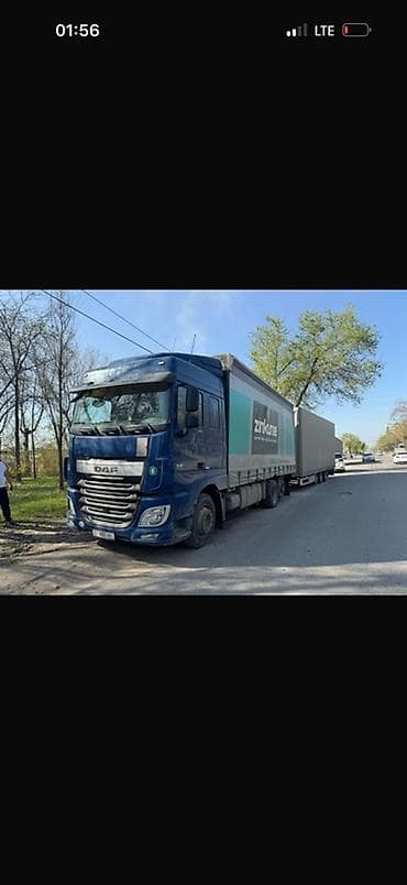 Тягач, DAF, 2017 г., Тентованный