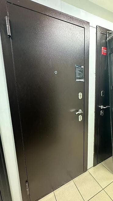 loft mebel: Двери для домов и квартир, Металлическая, Одностворчатая, Левосторонняя, цвет - Коричневый — 1