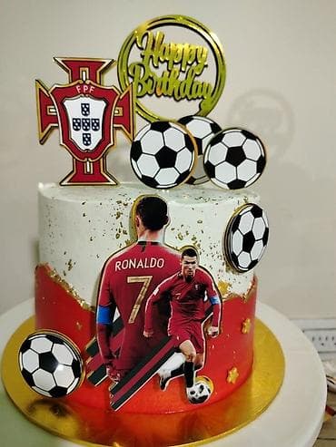 Фрукты: Именные торты на день рождения с декоративными топперами - Оформление — 3