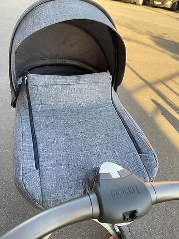 детские коляски германия: Коляска, Stokke, цвет - Черный, Б/у — 3
