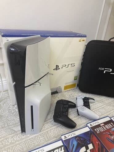 диск gta 5: PS5 Slim 1TB как новый! два оригинал джойстика игры на дисках и внутри — 4