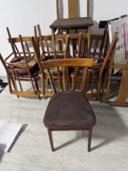 царапины на кухонной мебели: Стул для кухни, Б/у, Дерево, цвет - Коричневый — 3