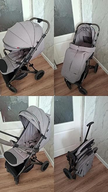 авто каляска: Прогулочная коляска-трость (складная) в сером цвете. Основные — 1