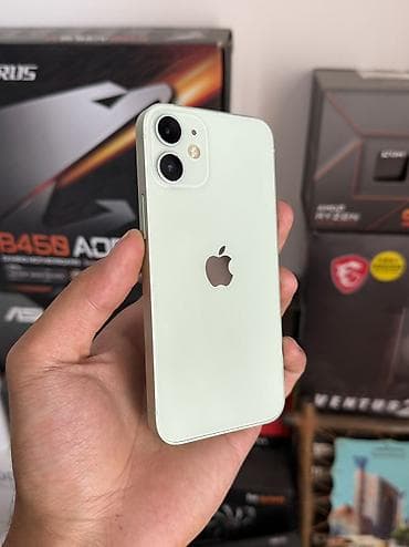IPhone 12 mini, Колдонулган, 128 ГБ, Жашыл, Каптама, 73 % — 1