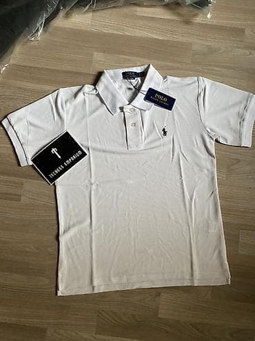 Плащи: Мужская футболка, M, L, Polo Ralph Lauren, Новый, цвет - Белый, Самовывоз, Платная доставка — 1