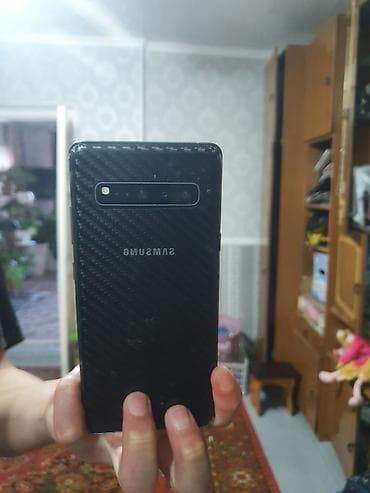 pro max: Samsung Galaxy S10 5G, Б/у, 256 ГБ, цвет - Черный, 1 SIM, eSIM — 3