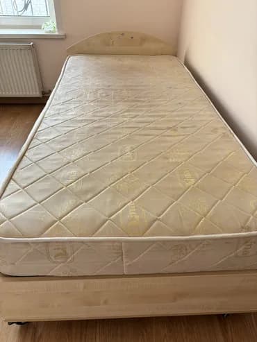 Ортопедический матрас, Б/у, Односпальный, Кыргызстан, Жесткие матрасы