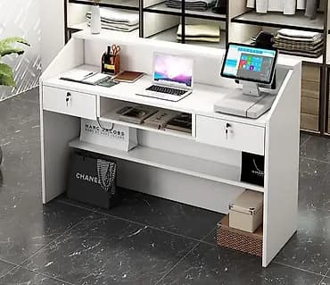 Стойка администратора/кассовая стойка для магазина - Цвет: белый