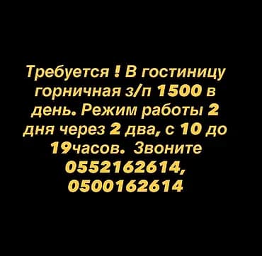 Талап кылынат Үй кызматкери, Төлөм: Күнүмдүк