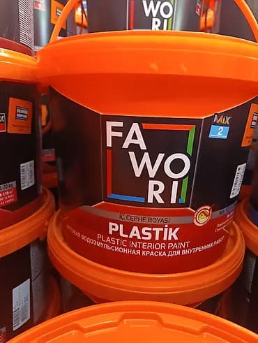 Водоэмульсионная краска, Fawori, Для бетона, цвет - Белый, 20 кг, Матовая, Без запаха, Турция