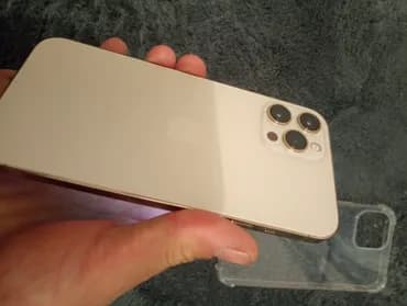 IPhone 12 Pro Max, Б/у, 256 ГБ, Серебристый, Чехол, 81 %