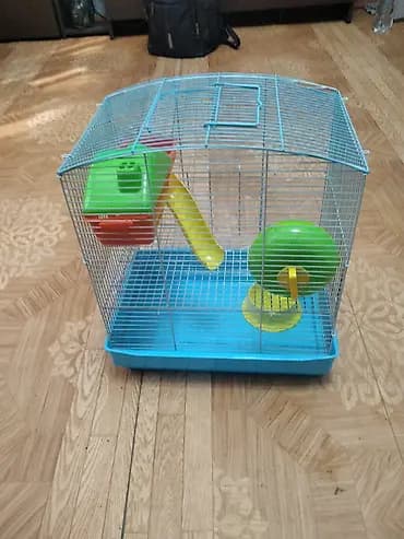 Клетка для хомяка/декоративного грызуна с комплектом аксессуаров