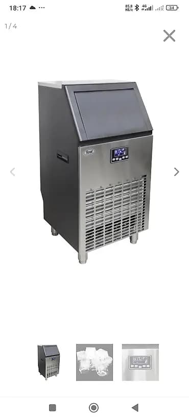 Ледогенератор Roal для кубиков льда - Тип льда: прозрачные кубики -