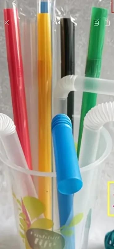 Набор одноразовых трубочек для напитков (MILK SUCKER) - Материал: ПП