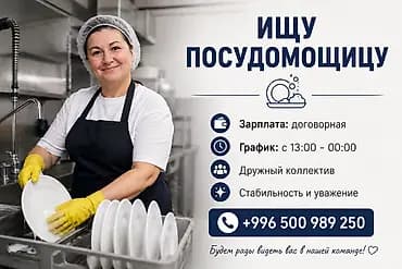 Вакансия: посудомойщица Описание: - Работа на кухне: мойка посуды