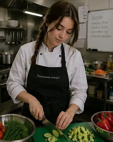 Требуется Помощник повара : Универсал, Европейская кухня, 1-2 года опыта