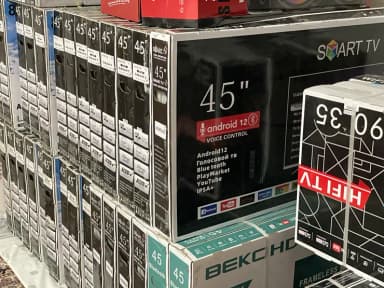 45 дюймовый телевизоры Андроид Смарт с голосовым управлением В