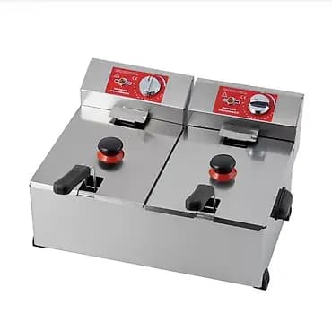 Двухсекционная электрическая фритюрница Bimar Silversinox - Две