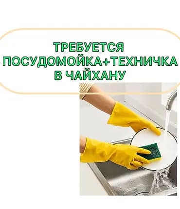 Вакансия: посудомойка техничка в чайхану