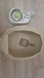 Зоотовары лоток, кормушка, игрушка, лопатка комплект цена 700 сом