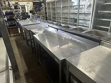 Үстөл, Тамак-аш өнөр жайы үчүн, Колдонулган