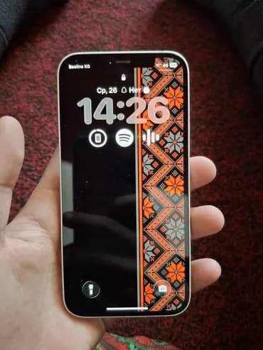 IPhone 12, Б/у, 64 ГБ, Белый, Зарядное устройство, Чехол, 78 %