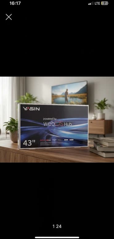 Телевизор Ясин smart 43 дюймов 110 см Экран телевизора QLED показывает